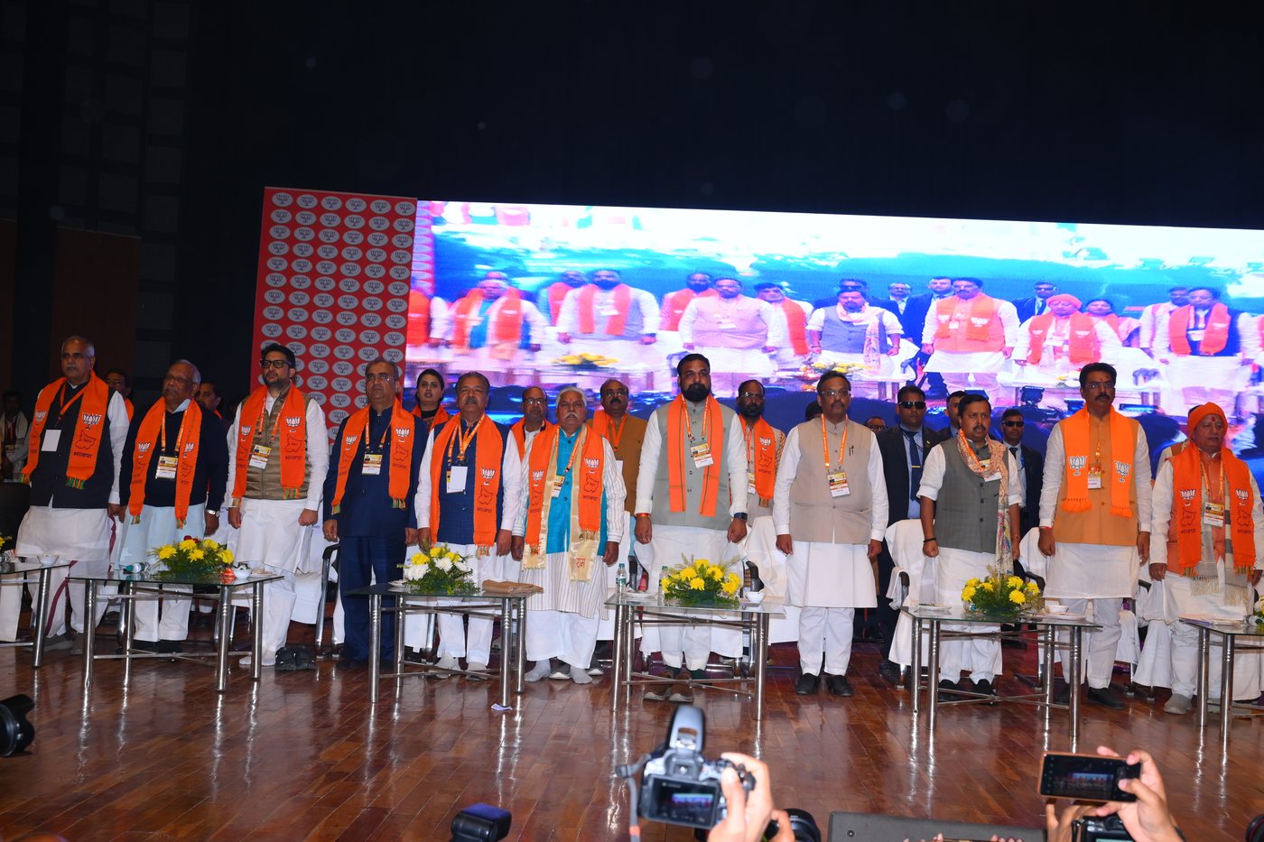 Rituraj Sinha at National BJP Leadership Meeting
