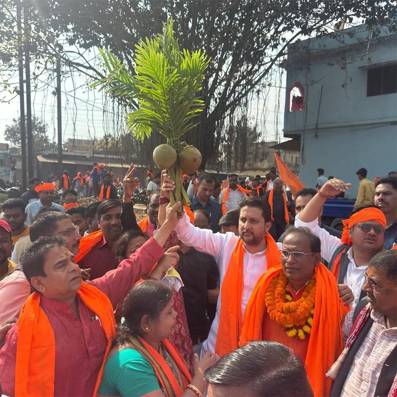 Rituraj Sinha at Jan Sampark outreach in rural Bihar