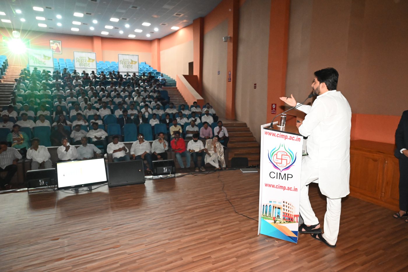 Rituraj Sinha at student townhall Q&A session